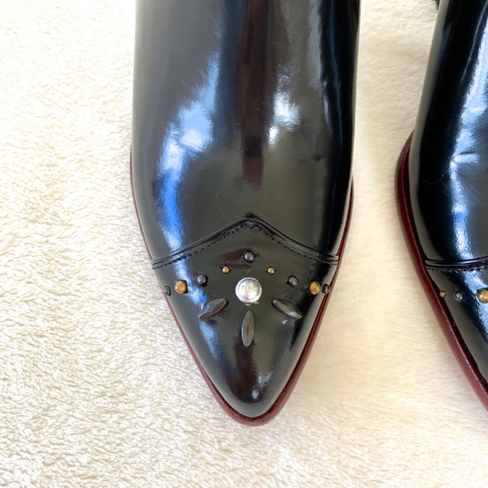 Coach Western Mules with Prairie Rivets - Picture 10 of 11